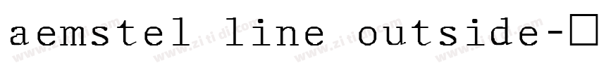 aemstel line outside字体转换